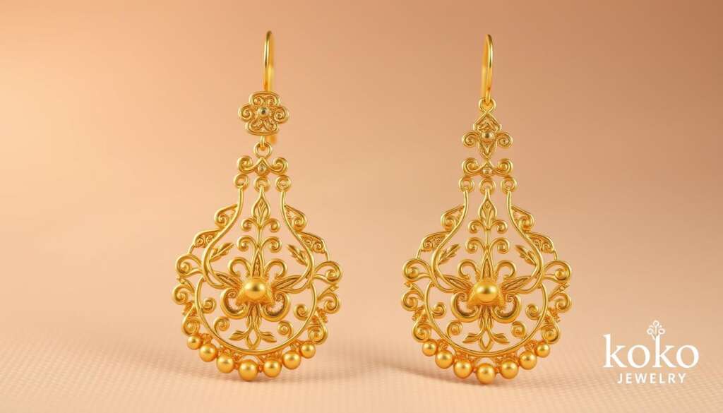 Anting emas tradisional Indonesia